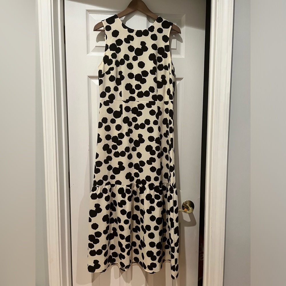 Who What Wear Target dress. Sleeveless, black spots/ivory dress. NWT. Never worn